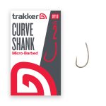 Trakker Curve Shank Hooks (Micro Barbed) Hier sind unsere Trakker Curve Shank Karpfenangelhaken, sorgfältig entwickelt, um dein Angelerlebnis zu verbessern. Hergestellt mit Präzision und Langlebigkeit, sind diese Haken darauf ausgelegt, auch mit den anspruchsvollsten Karpfenangel-Szenarien fertigzuwerden. Das einzigartige gebogene Hakenschenkeldesign sorgt für außergewöhnliche Hakeffizienz und gewährleistet sicheren Halt, damit du einen Vorteil beim Fangen dieser scheuen Karpfen hast. Egal, ob du eine D-Rig- oder Slip-D-Rig-Montage verwendest, unsere Karpfenhaken sind die perfekte Wahl für Karpfenliebhaber aller Erfahrungsstufen. Rüste dein Angelarsenal auf und entdecke das Potenzial für erfolgreiche Karpfenangelabenteuer mit unseren Trakker Curve Shank Karpfenangelhaken. PRODUKTMERKMALE: Chemisch geschärft mit gerader Spitze Aggressive gebogener Schenkelhaken mit geradem Öhr Geschmiedete XC80 Vanadium-Stahlkonstruktion Nicht-reflektierende, PTFE-Schutzbeschichtung Lange, nadelscharfe Spitze mit Mikrowiderhaken